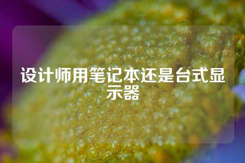 设计师用笔记本还是台式显示器