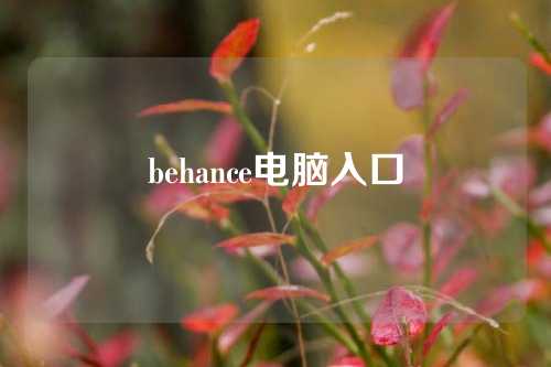 behance电脑入口