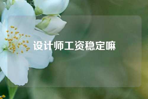 设计师工资稳定嘛