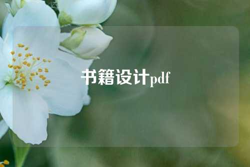 书籍设计pdf