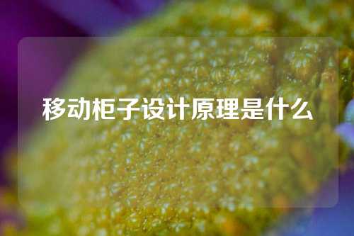 移动柜子设计原理是什么