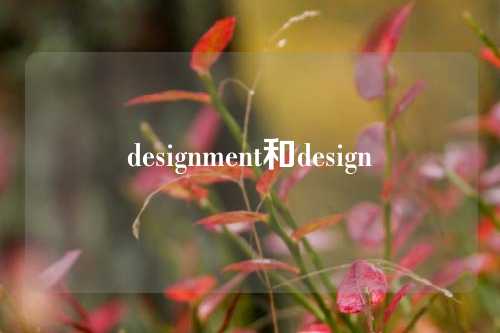 designment和design