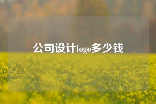 公司设计logo多少钱