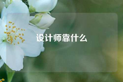 设计师靠什么