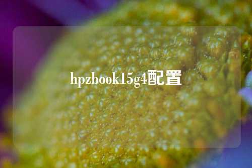 hpzbook15g4配置