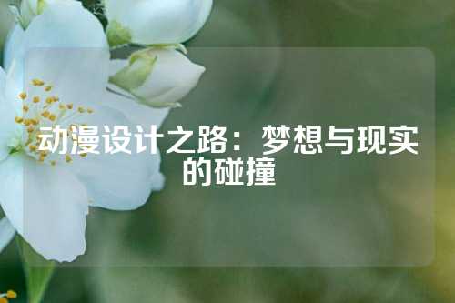 动漫设计之路：梦想与现实的碰撞