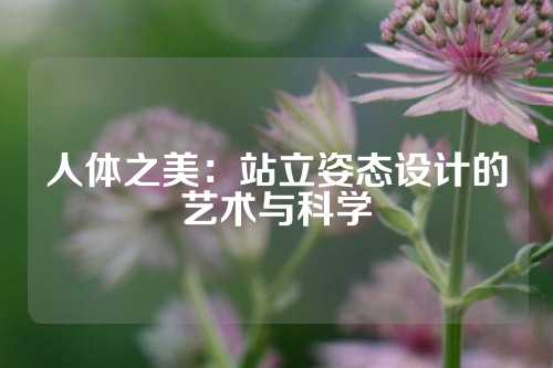 人体之美：站立姿态设计的艺术与科学