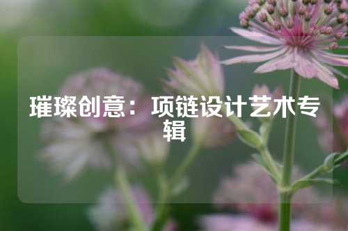 璀璨创意：项链设计艺术专辑